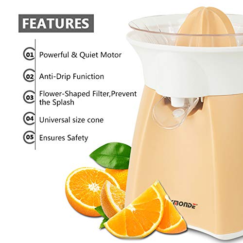 Electric Citrus Juicer Grapefruit Squeezer orange juicer lemon Squeezer Pulp Control Motorized Citrus Press by LUUKMONDE ¡­