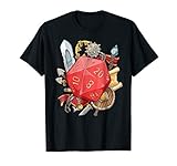 d20 tabletop RPG dice dungeon fantasy game t-shirt