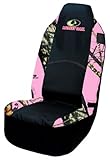 Mossy Oak Pink Camo Universal Bucket Seat Cover (Mossy Oak Break-Up Camo, Heavy-Duty Polyester Fabric, Sold Individually)