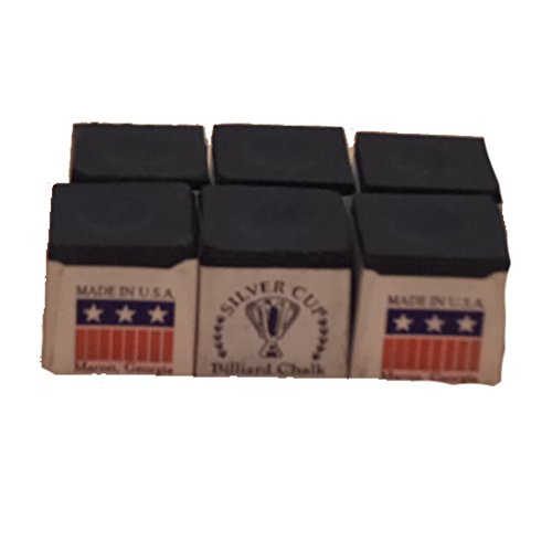 Silver Cup Half Dozen Navy Pool Cue Chalk