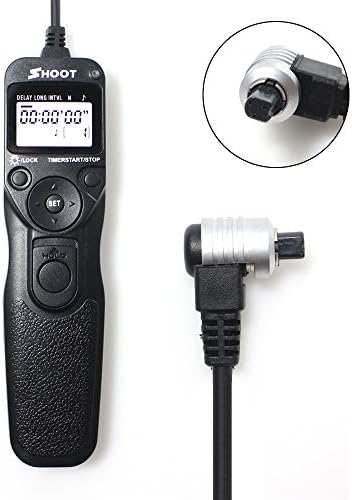 PinRui RS-80N3 Timer Remote Shutter Release For Canon EOS 5D/6D/7D/10D/20D/30D/40D/50D/D30/D60, EOS 5D Mark II/5D Mark III, EOS 1D/1D Mark II/1D Mark II N/1D Mark III, EOS 1Ds/1Ds Mark II/1Ds Mark III