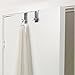 Sumnacon Over The Door Hook - 2 Pieces Stainless Steel Towel Door Hook Hagner, Removable Cubicle Coat Hook, Space Saving Hanger for Cloth Towel Bag Belt, Suit for Door within 43mm / 1.69 inch