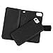 Case for iPhone SE(2020)/SE2 , iPhone 8 Case, iPhone 7 Case, iPhone 6S Case(4.7'' Display), Urvoix Wallet Leather Flip Card Holder Case, 2 in 1 Detachable Magnetic Back Cover, Black