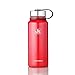 Vacuum Insulated Stainless Steel Water Bottle w/Flip Lid - Wide Mouth Thermos - Double Walled Flask - 32-Ounce