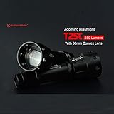 Sunwayman T25C CREE XM-L2 U3 Convex Lens Zoomable
