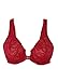Glamorise Women's Full Figure Wonderwire Front Close Stretch Lace Bra #9245