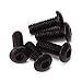 Globalstore 200 Pcs M2.5x6 SHCS12.9 Steel Alloy Hex Pan Head Knurled Cap Screw Bolt for RC Airplane Motor FPV Frame (M2.5x6)