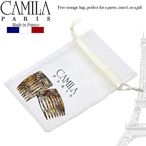 Camila Paris CP2332/2 French Hair Side Comb Handmade Onyx, Small French