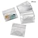 Pill Pouch Bags - (Pack of 100) 3" x 2.75" Pill Baggies and Disposable Plastic Travel Pill Bags with Write-on Labels primary