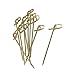 Royal Bamboo Knot Cocktail and Hors' D'oeuvre Pick, 4-Inch, Green - 100 ct