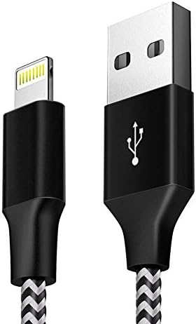 iPhone Charger, 4ft Nylon Braided USB iPhone Cable with Lightning Connector [Apple MFi Certified] Ultra-High Lifespan Sync and Charge Cable for iPhone, iPad , iPad Pro and More (4ft,Space Gray)