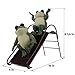 Trenton Gifts Frogs on a Slide Lawn Ornament, Yard Decoration, Outdoor Decor