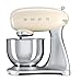 Smeg SMF01CRUS 50's Retro Style Aesthetic Stand Mixer (600 W Motor), Cream
