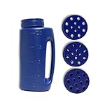 Yzakka Handy Salt Spreader Adjustable Hole Size Fertilizer Seeds Insect Repellent Ice Melter De Icer