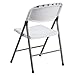 Flash Furniture Hercules Series Plastic Folding Event Chairs with Textured Seats, Lightweight Plastic Folding Chairs, Set of 6, White