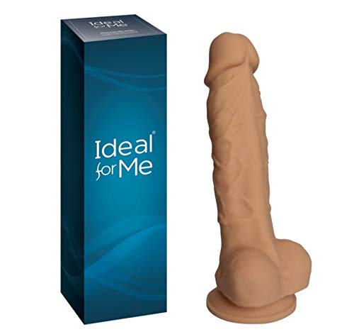 Realistic Silicone 7 Inch Dildo with Flared Suction Cup Base for Hands-free Play, Adult Toy for Man and Women, Perfect for Vaginal G-spot and Anal Play