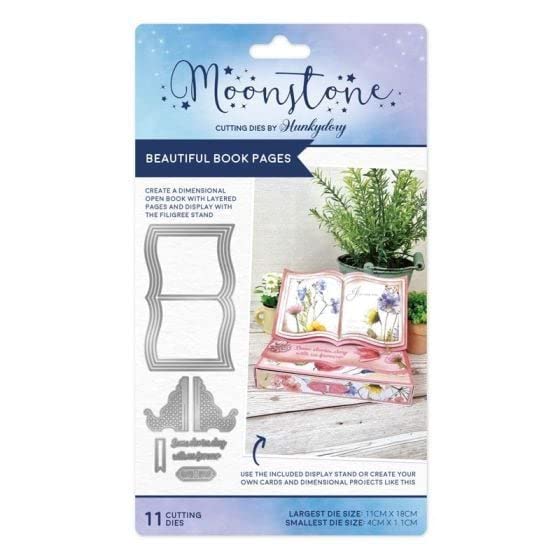 Hunkydory - Moonstone Dies - Beautiful Book Pages