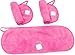 3 Three Pack of Pink Color LARGE Magic Eraser Very Soft and Gentle Makeup Face Eye Facial Cosmetics Remover Cloth - Great for Sensitive Skin – Removes Makeup with Just Water - None Toxic Chemical free