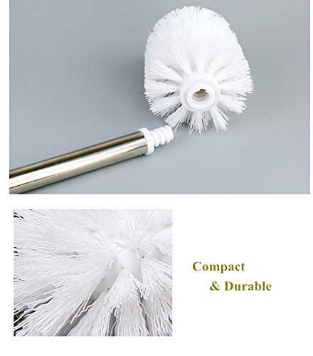 LUTAVOY Toilet Brush Head 2 Packs LS16 Toilet Brushes Head Replacement White