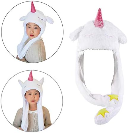 Animal Hat Ear Moving Easter Costume Hat Funny Plush Hat Cap for Women Girls