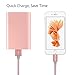 Mscrosmi 8-Pin Lightning to USB Charging Cable - (3-Feet/6-Feet/10-Feet)-Rose Gold