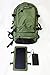 SolarGoPack Solar Powered Backpack / 7 Watt Solar Panel and 10K mAh Charging Battery Daypack/Phone and Electronic Device Power Charger Back Pack/Army Green