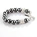 Ecloud Shop® 10mm Rhinestone metal cross ball Hematite Elastic Bracelet women hot