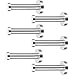 EBOOT 6 Pieces Stainless Steel Wall-Mount Robe Hook Coat Hook Towel Wall Hook, Brushed Nickel (4 Inch, Silver)