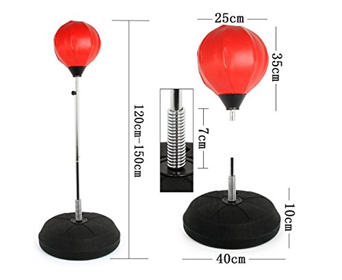 SOULONG-Saco-de-Boxeo-con-Kit-de-Boxeo-Altura-Ajustable-Punching-Pelota-sobre-pie-para-Entrenamiento-Infantil-con-Guantes-de-Boxeo-Bomba-Accesorios-de-instalacin