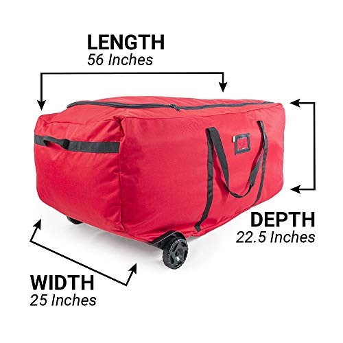 [Rolling Duffle Bag Tree Storage Bag] Big Wheeled 9 Foot Christmas