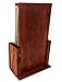 Premium Wood Brochure Holder - 4x9 Inch TriFold and Rackcard Stand - Elegant for Countertop, Tabletop or Desk Display (Stain)