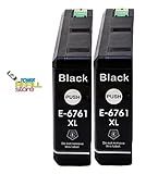 Toner Refill Store Ink Cartridge,Toner Cartridge Replacement for Epson T676 ( Black , 2-Pack )