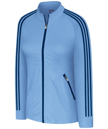 adidas Women's climalite Warm Full-zip 3-Stripes Jacket - Joy/Ink - X-Small adidas Women's climalite Warm Full-zip 3-Stripes Jacket - Joy/Ink - X-Small
