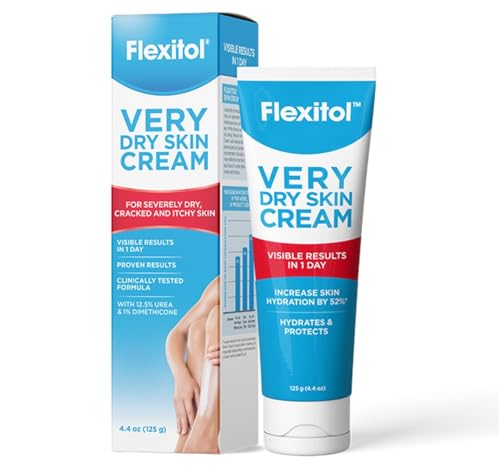 Flexitol Very Dry Skin Cream,Rich Moisturizing Body Cream with Urea, 4.4 Ounce Tube