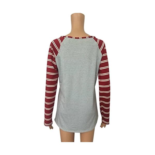 Womens Plus Size Printing Lace Shirt Long Sleeve Shirt Casual Tops Ladies Blouse - Image 6