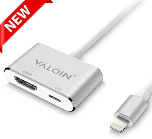 Lastra 1858 HDMI Adapter, 2019 Upgraded Version 2 in 1 1080P Metal Shell Digital HDMI Converter Compatible with Phone Pad Pod Series
