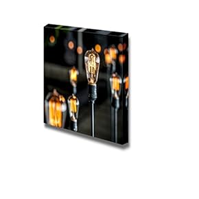 Canvas Prints Wall Art - Beautiful Blurred Lighting Decor| Modern Home Deoration/Wall Art Giclee Printing Wrapped Canvas Art Ready to Hang - 12" x 12"