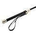 Carinloing Black Role Play Elegant Handmade Sports Body Harness Leather Handle Flirting Long Whip (black2) (black1)