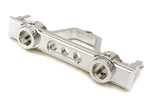 Integy RC Model Hop-ups OBM-1215SILVER CNC Machined 43mm Type Rear Bumper Mount for SCX-10 Honcho, Jeep & Dingo