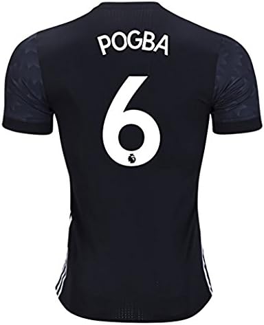 KiUong 17-18 Season Men's Away Pogba 6 Manchester United Jersey Black Size S