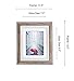 Lambert Frame Distressed Grey Wood Picture Frame, Display with Photo Glass Front, Easel Back and Wall Hang Clip, Ash