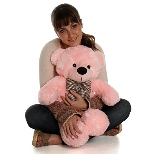 Giant Teddy Lady Cuddles - 30" - Super Soft & Huggable, Pink Plush Bear