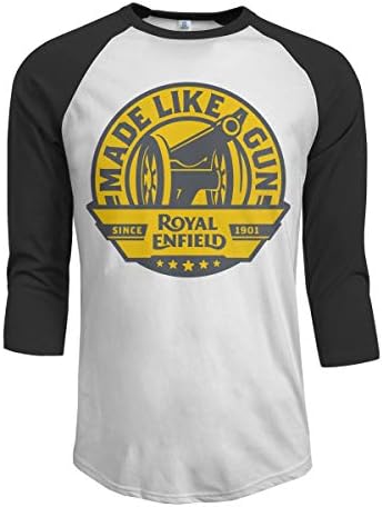 T-Shirt for Men Royal Enfield Logo Cool 3/4 Sleeve Tee