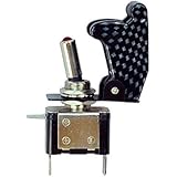 HOT SYSTEM 12V Aircraft Type Carbon Fiber Red LED Car Automotive SPST Toggle Illuminated On/off Switch Button