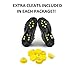 WAYPOR Ice Grips, Traction Cleats, Ice Cleat, Easy Slip On, Outdoor Durable, 10 Steel Studs, Stretchable, Prevent Slipping from Ice/Snow, Extra Studs Included in Each Package.