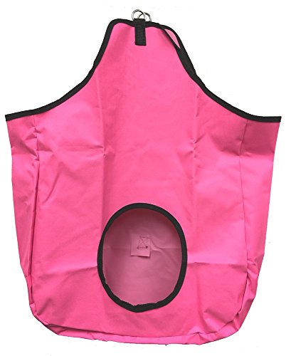 Horse Hay Bag Solid Panel Canvas Nylon Pink