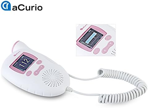 KODZY Global ACurio AF - 703 Prenatal Heart Monitor Ultrasonic Fetal Doppler PINK