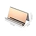 YOSCO Stainless Steel Business Card Holder for Desk Office Business Card Stand Collection Organizer for Name Card, Business Card Display, 2 Pack (Rose Gold)