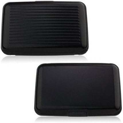 Gorgeous Business Card Holders,FuzzyGreen Business Card Holders Stylish Black Portable Aluminum Wallet Business Cards Holder Credit Card Cardcase Name Card Case