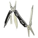 YoCoo Multi-Plier Multi Tool Folding Plier with Protective Case, Safe Locking Tools - Pliers, Scissors, Knife, Screwdrivers - for Camping, Outdoors, Gardening, Quick Car Fixes and Household Tasks